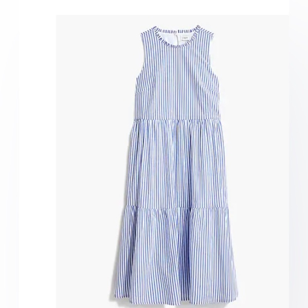 NWT J Crew factory tiered midi dress